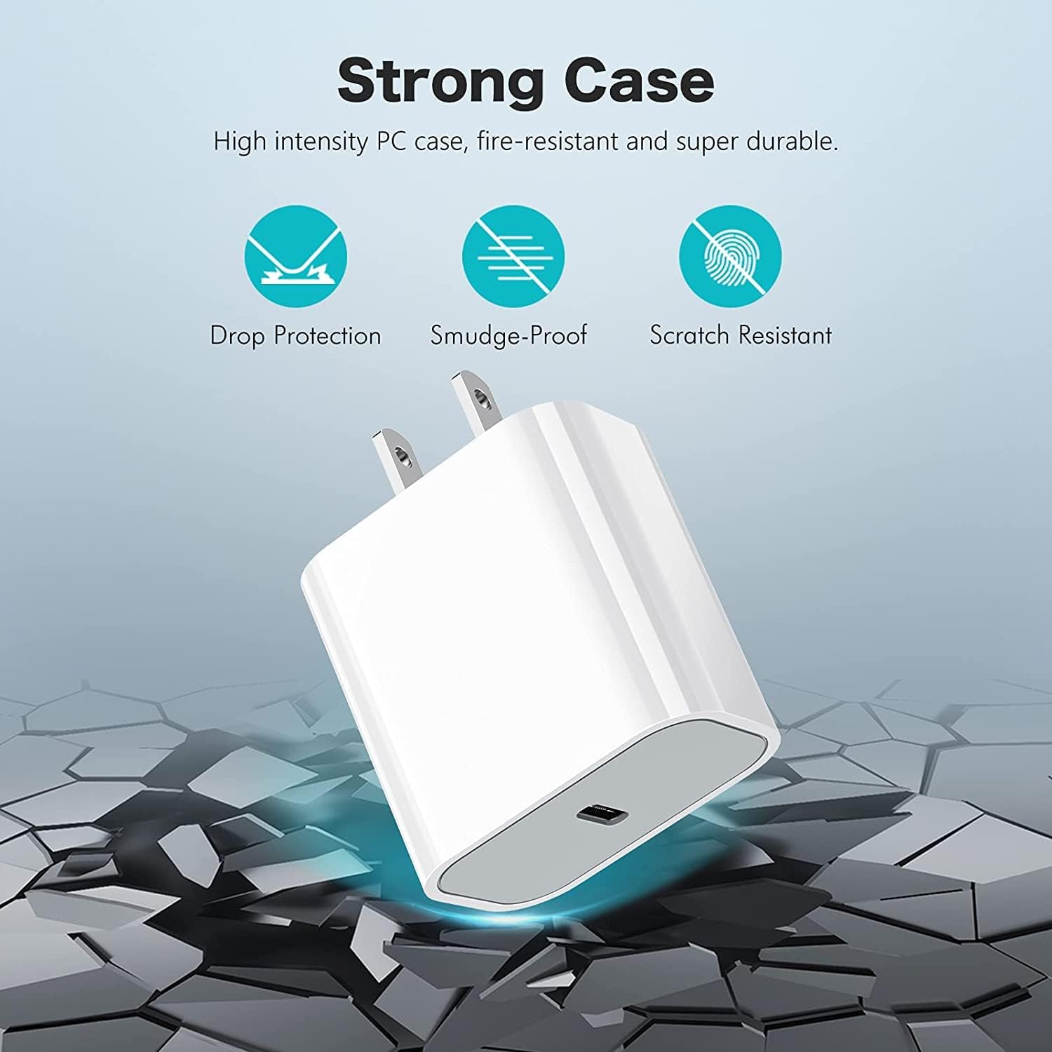 25w Iphone Usb-C Pd Power Adapter Charger 2 Pin (US Pin).