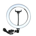 26CM LED STUDIO CAMERA RING LIGHT PHOTOGRAPHY WITH MOBILE HOLDER.