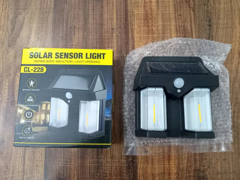 Double Lamp Solar Wall Light CL-228 Tungsten Filament Solar Lamp