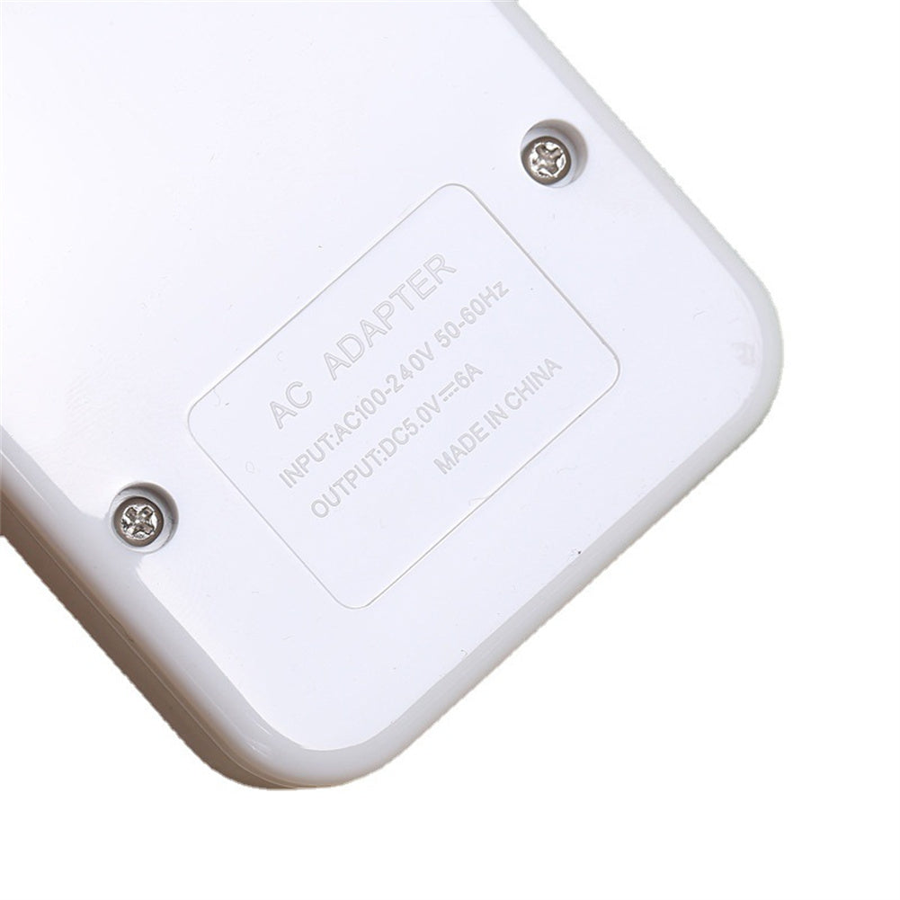 6 Port USB Charger Multiport USB Hub Adapter 30W Charging Block Desktop Charging Hub 6 USB Ports Charger Adapter With LED Work Indicator For Smart Phones Tablet Laptop