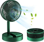 Telescopic Folding Fan Rechargeable Table Fan, Mini Electric Desktop Fan, Portable Summer Rechargeable Fan, Multifunctional Adjustable Table Fan