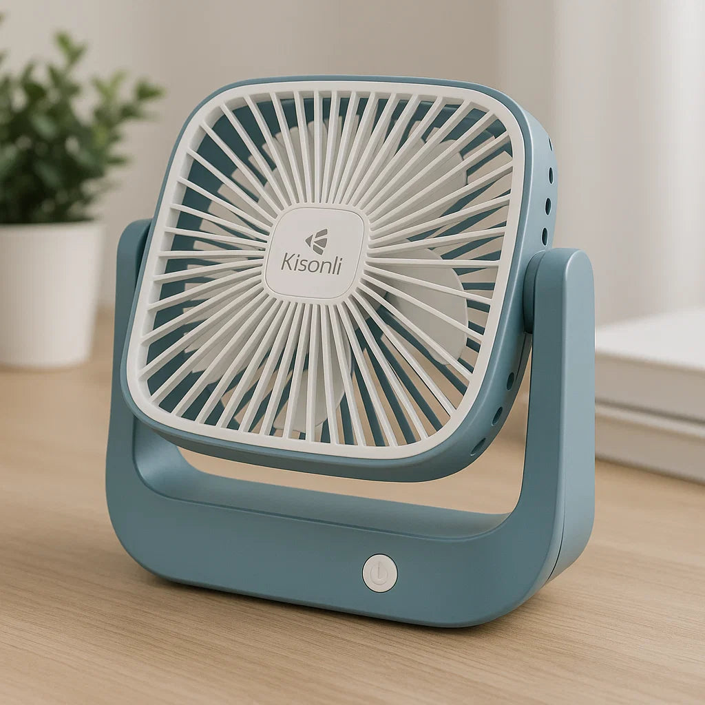 KISONLI F102 PORTABLE DESKTOP SILENCE FAN RECHARGEABLE.