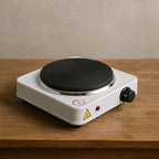 RAF Electric Ceramic Stove 1000 W cooking hot plate with temperature control overheat protection electric cooker- Black