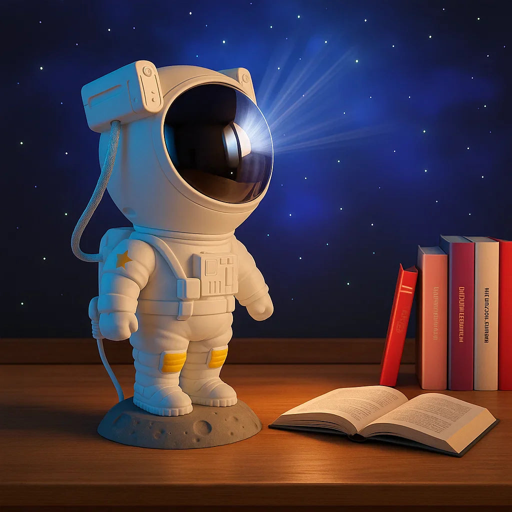 Astronaut Projector Light Star Projector Galaxy Night Light - Astronaut Space Projector, Starry Nebula Ceiling LED Lamp with Timer and Remote.