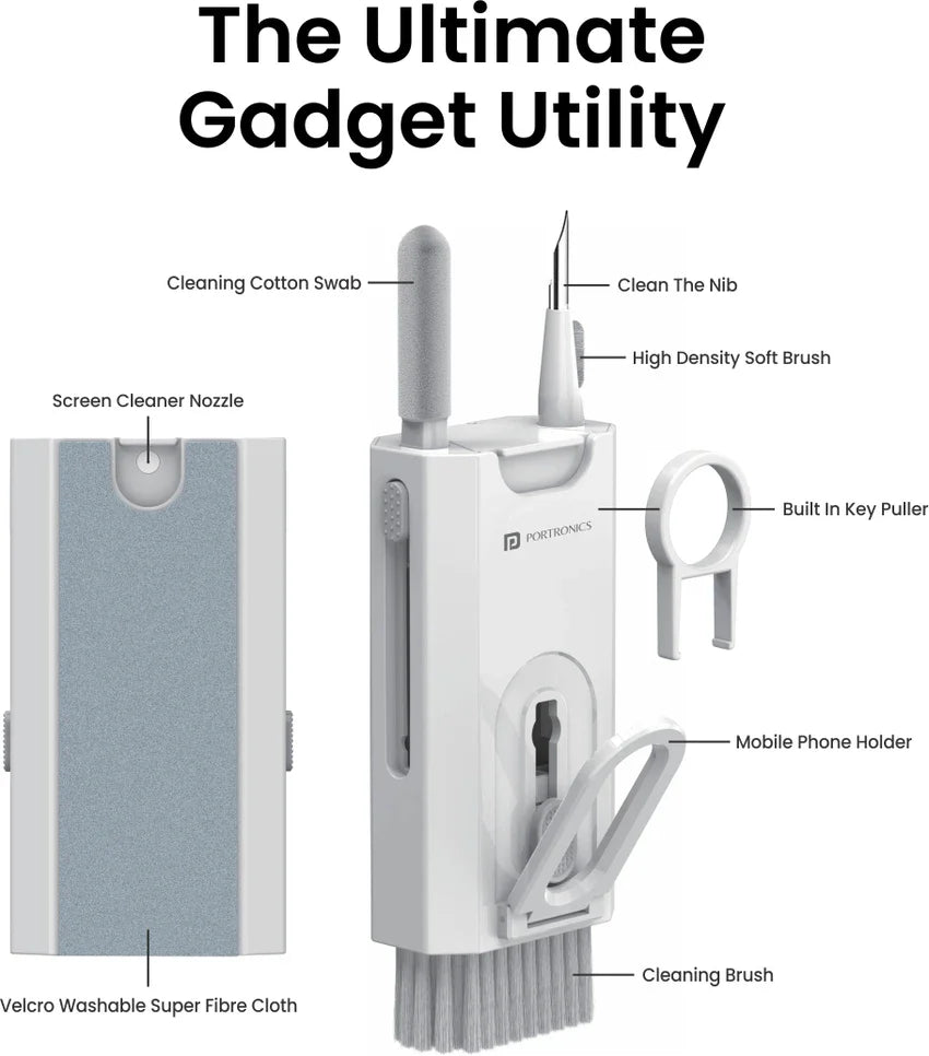 8-in-1 Cleaning Kit, Multifunctional Electronic Cleaning Kit Cleaning Brush Tool for Airpod Pro / Keyboard / Earbuds / MacBook / Headphones / Earphones / iPad / iPhone.