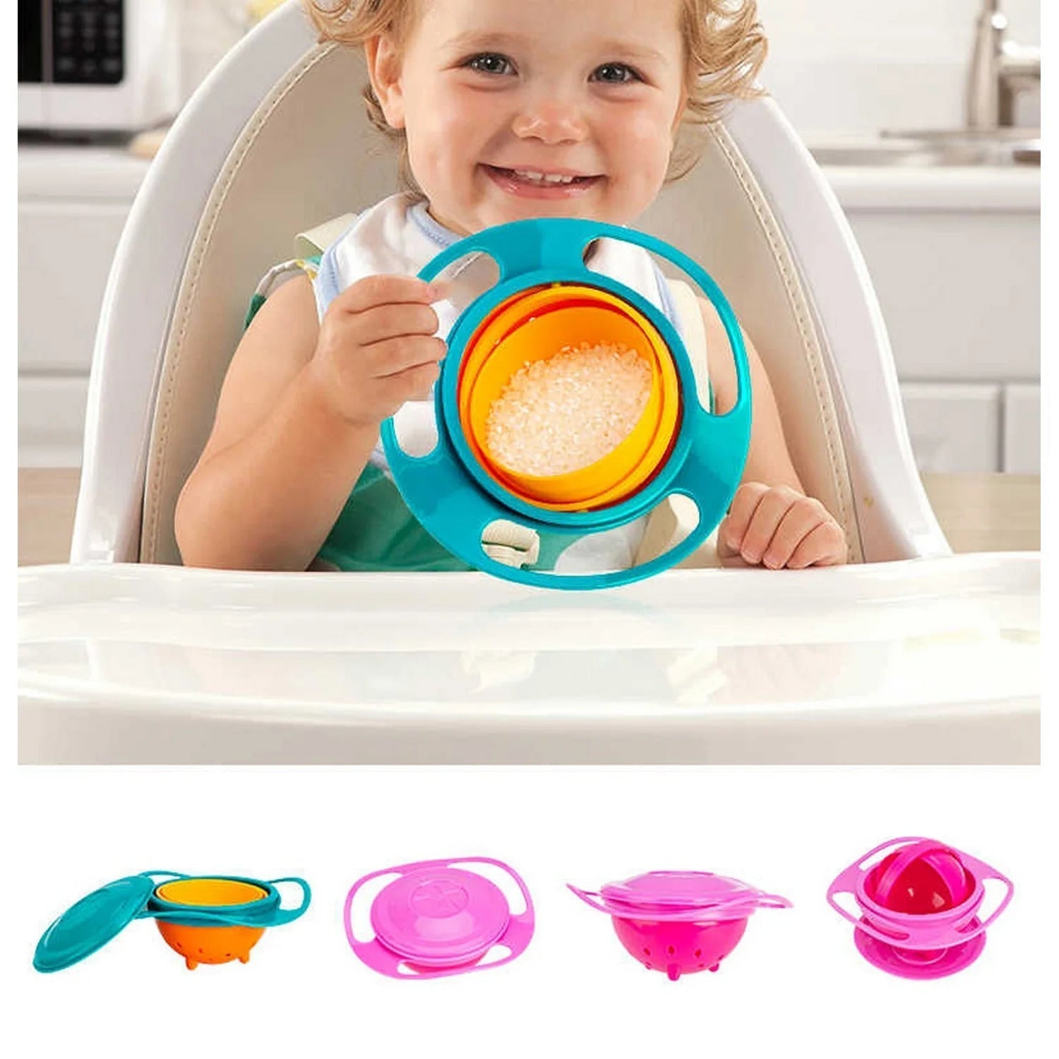 Universal Gyro Bowl Baby Feeding Gyro Bowl Toddler Bowl
