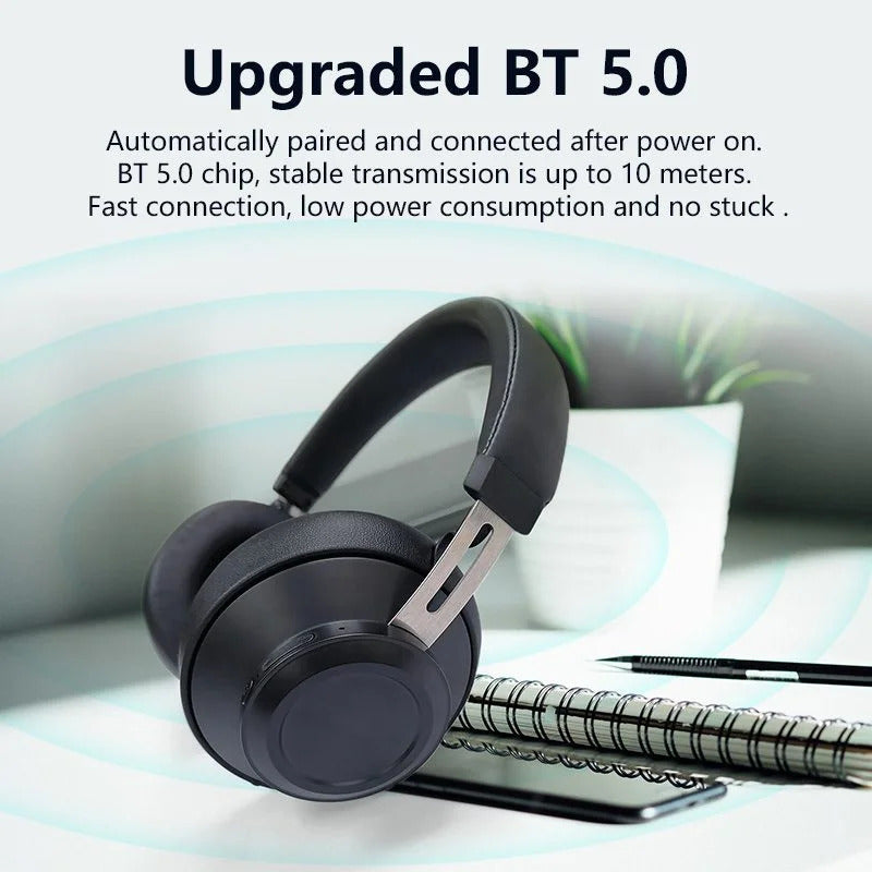 Bluedio BT5 Wireless Headphone Over-Ear Headset with Built-in Microphone.