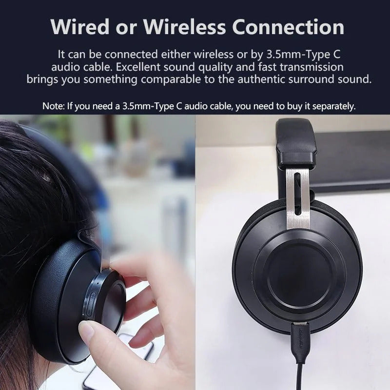 Bluedio BT5 Wireless Headphone Over-Ear Headset with Built-in Microphone.
