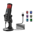 Jmary Mc-pw9 RGB Professional Usb Microphone For Podcasting With Noise Reduction.