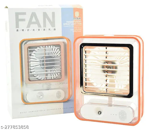 Rechargeable Mini Mist Air Cooler Mist Spray Fan with LED Touch