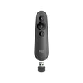 Logitech R500 Laser Presentation Remote Clicker with Dual Connectivity Bluetooth or USB for Powerpoint, Keynote, Google Slides, Wireless Presenter.