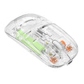 NEW TRANSPARENT WIRELESS+BLUETOOTH DUAL-MODE RECHARGEABLE MOUSE.