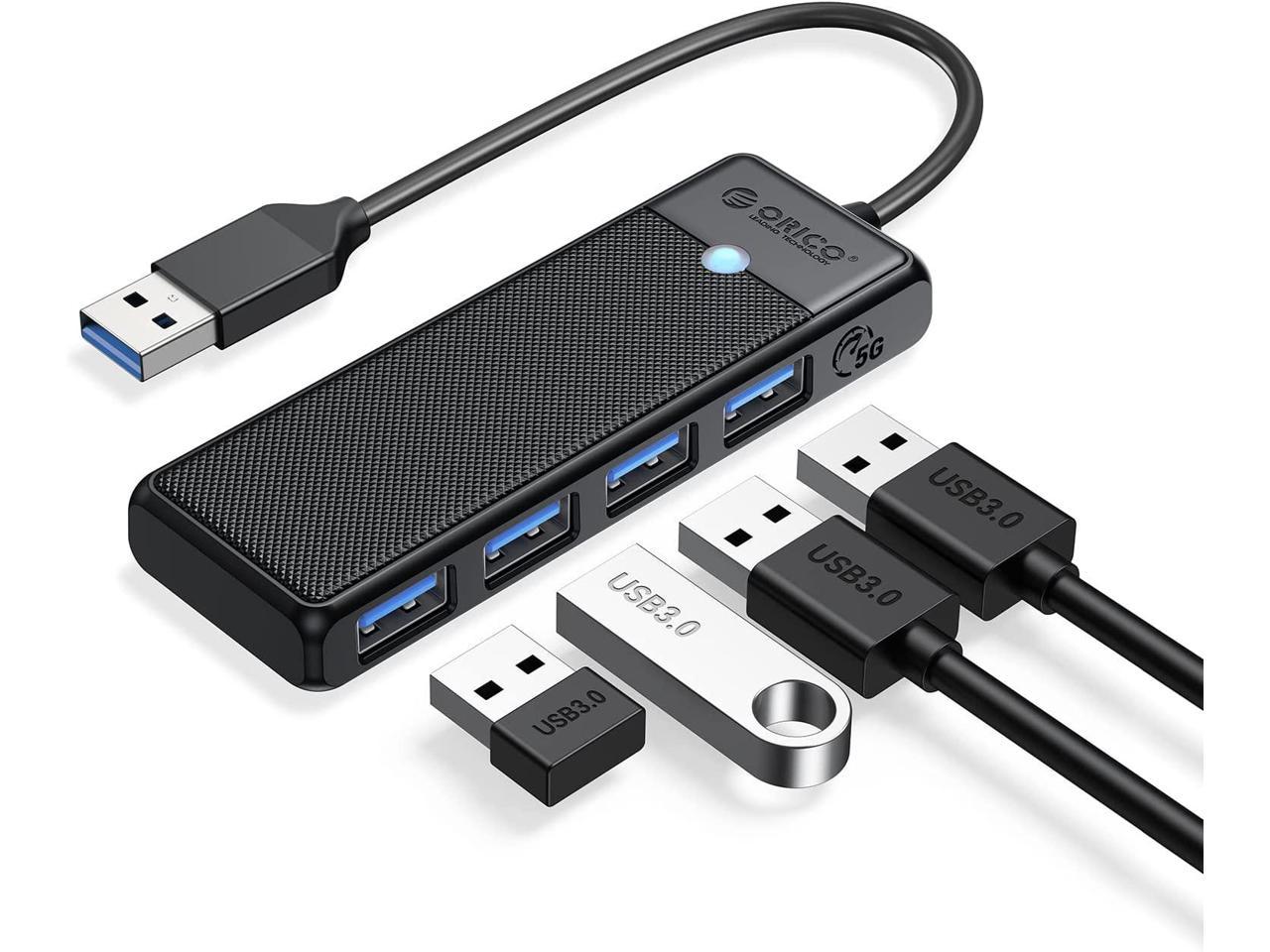ORICO USB HUB 3.0 4 PORTS PAPW4A-U3-015-BK-EP BLACK COLOR.