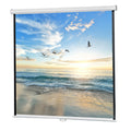 Projector Screen 72 inch Manual 6x6 Feet 1:1MW Speed-X (FINE QUALITY).