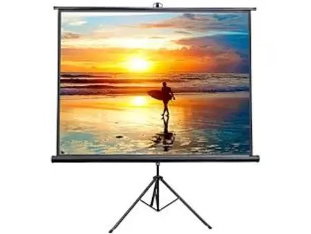Projector Screen 72 inch Tripod Portable 6x6 Feet 1:1MW Speed-X (FINE QUALITY).