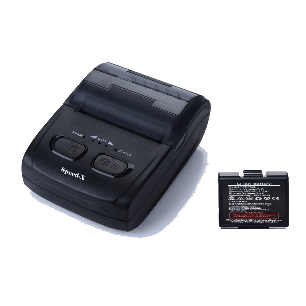 Speed-x BT500M MINI PORTABLE BLUETOOTH+USB PRINTER 58MM.