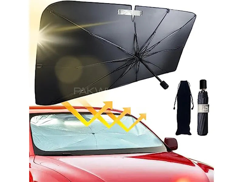 Foldable Car Umbrella Sun Shade Cover for Windshield UV Reflecting Front Car Sunshade Umbrella.